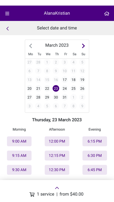 AlanaKristian App Screenshot