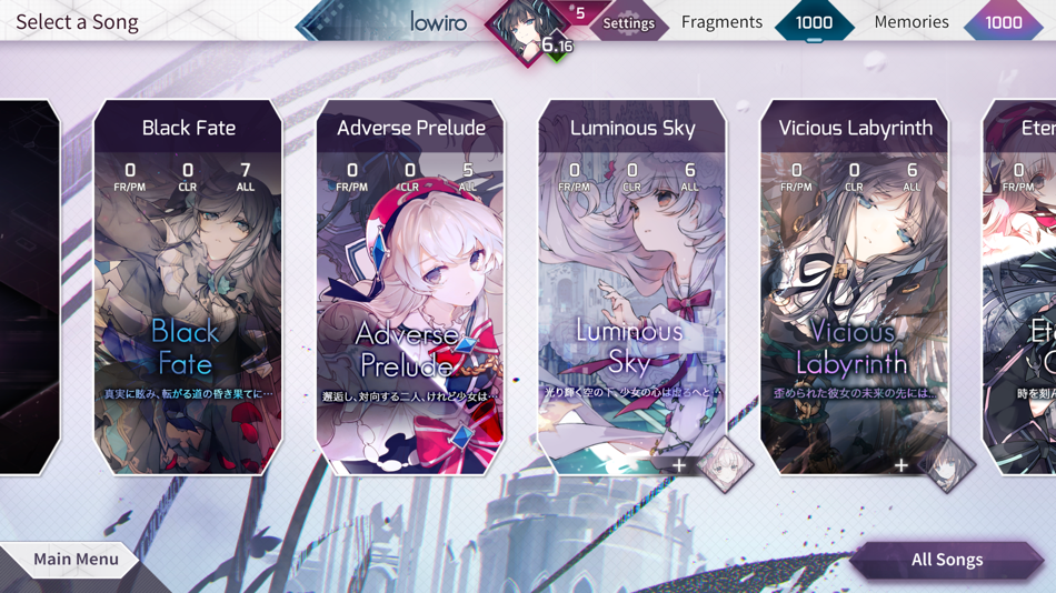#5. Arcaea (iOS) By: lowiro