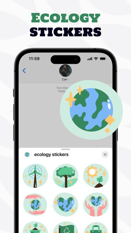 green ecology stickers