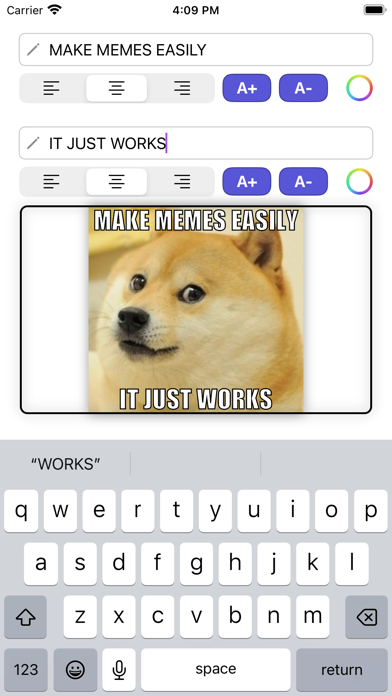Screenshot #1 pour Meme Maker Mobile