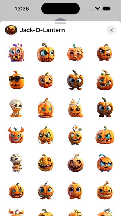 Jack-O-Lantern Sticker Pack