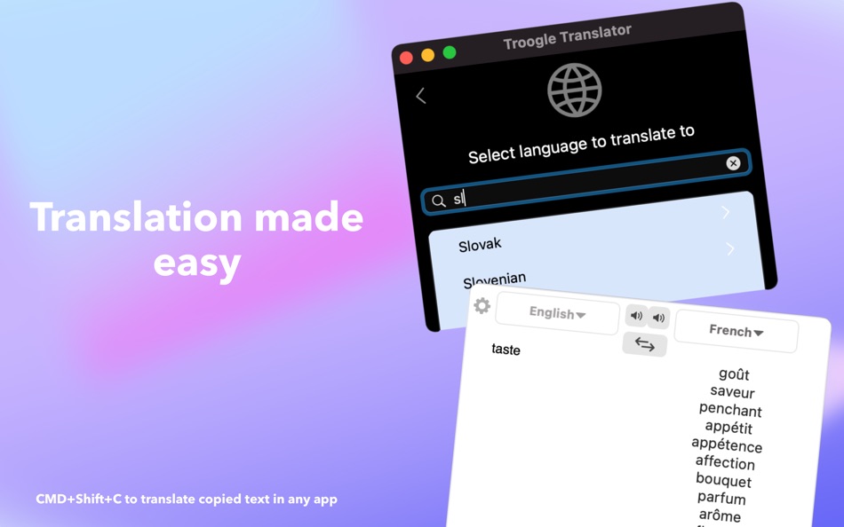 #2. Troogle Translator (macOS) 由: Vladimir Kuzomenskyi