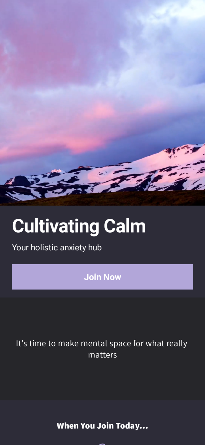 Cultivating Calm