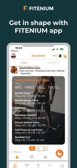 Game screenshot Fitenium - Track Your Workouts mod apk