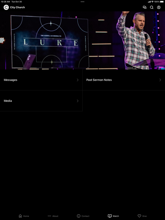 The City Church Lubbock iPad screenshot 2 - Lifestyle app