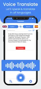 Voice Text Language Translator screenshot #1 for iPhone