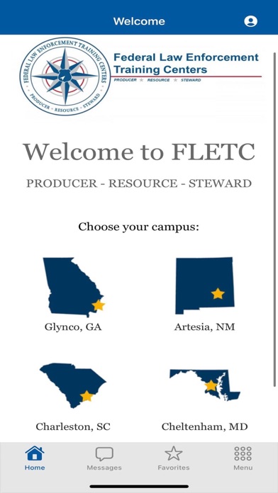 FLETC Mobile App Screenshot