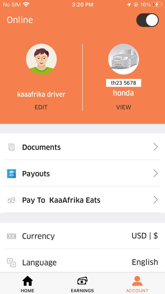 KaaAfrika Kula - Driver