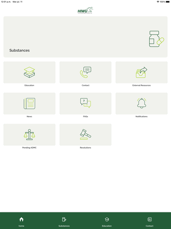 HIWU iPad screenshot 1 - Sports app