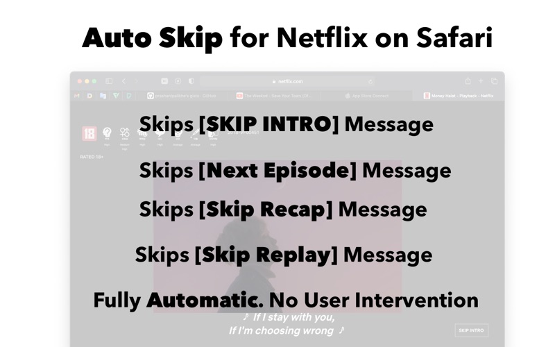 Screenshot #1 pour Auto Skip for Netflix