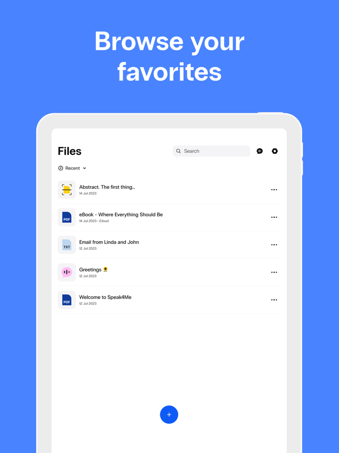 Speak4Me - Text to Speech TTS