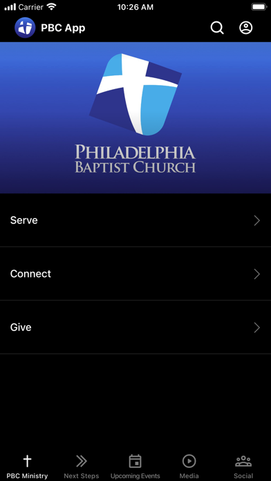 PBC Ministry Screenshot