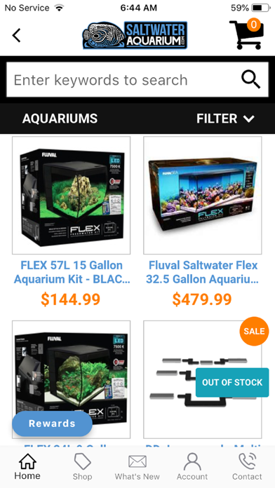 Saltwater Aquarium App Screenshot