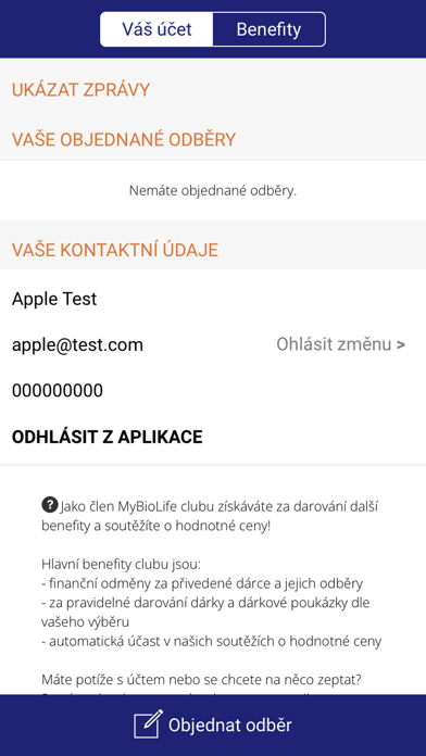 MyBioLife Screenshot