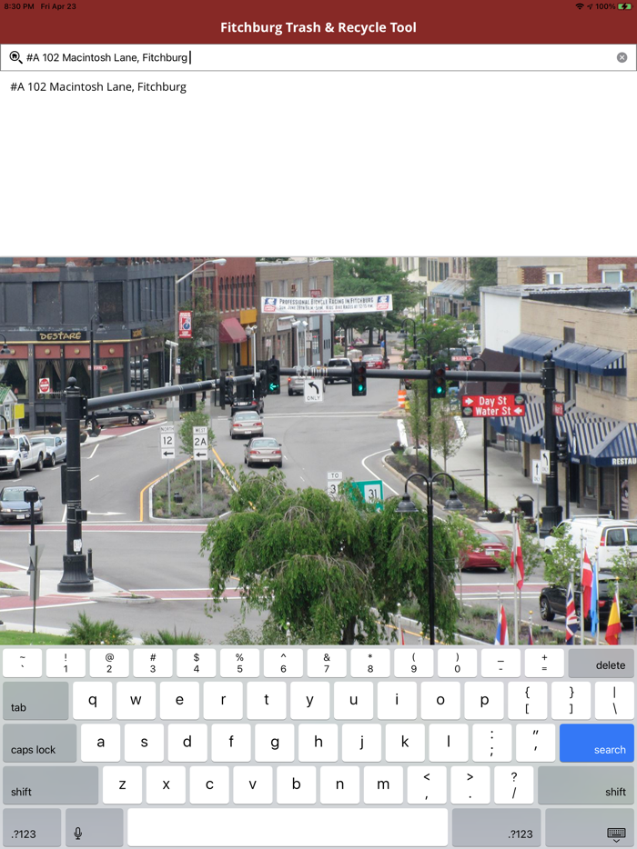 Fitchburg Trash and Recycle Tool