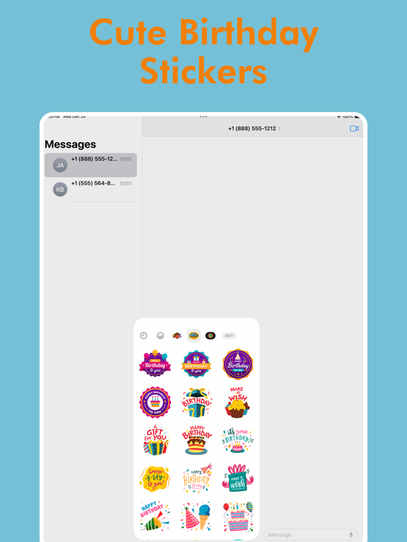 Screenshot #5 pour Happy BDay Stickers