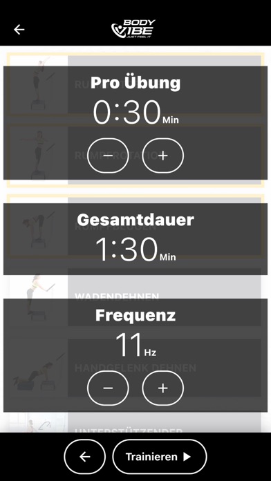 Bodyvibe VisualCoach Screenshot