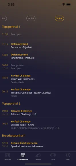 Game screenshot Korfbal events app hack
