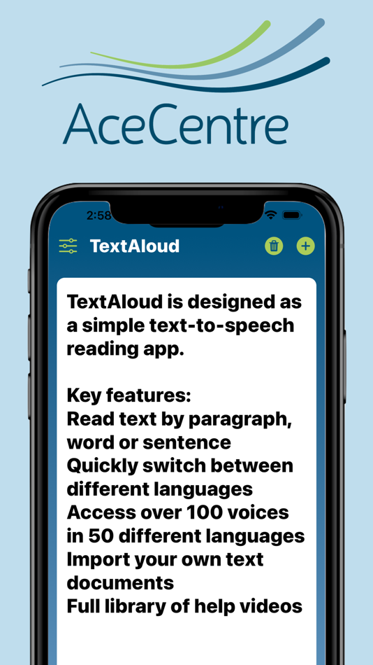 #2. TextAloud - Text To Speech (iOS) 由: Ace Centre
