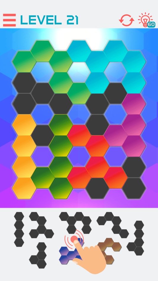 #6. Hexagon Graph Puzzles (iOS) Podle: F Permadi