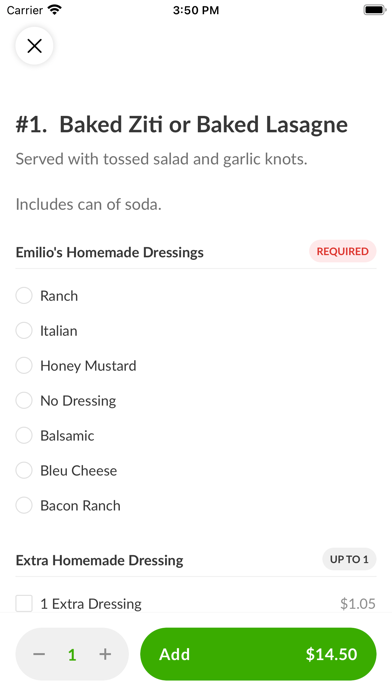 Emilio's of Morris Park Screenshot