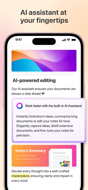 ‎Craft: Write docs, AI editing Screenshot