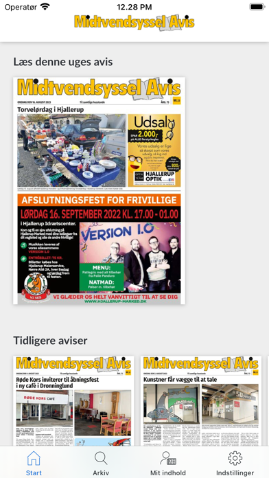 Midtvendsyssel Avis Screenshot