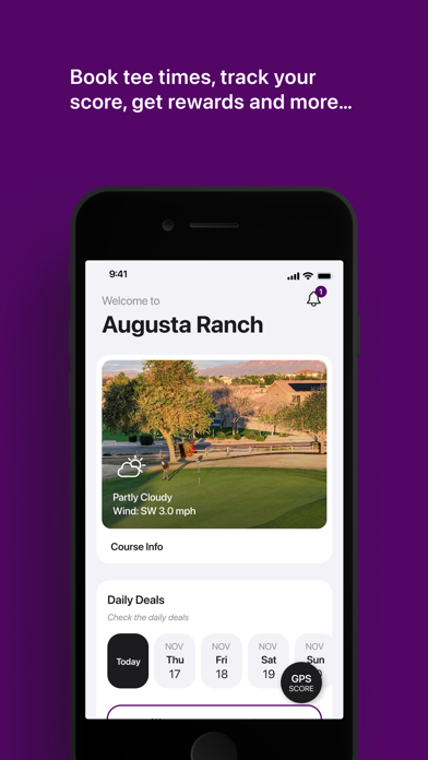 Augusta Ranch Golf Tee Times Screenshot
