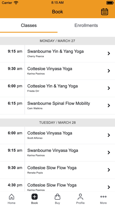 Horizon Yoga Screenshot