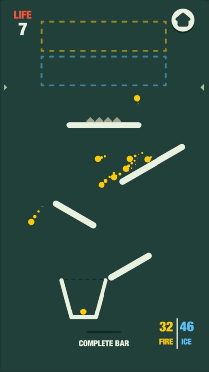 filled glass 5 fire ice