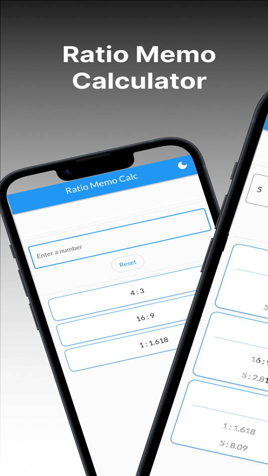 #1. Ratio Memo Calculator (iOS) Podle: Koji Watanabe