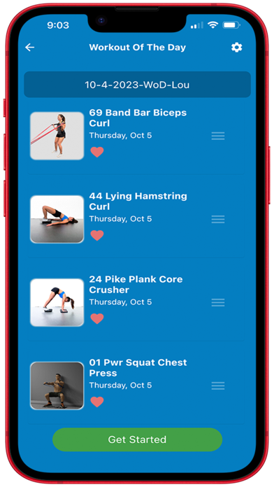 SQUATX Exercise App Screenshot