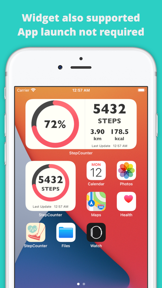 #2. Step Counter Widget -MyCount- (iOS) 由: EasterEggs