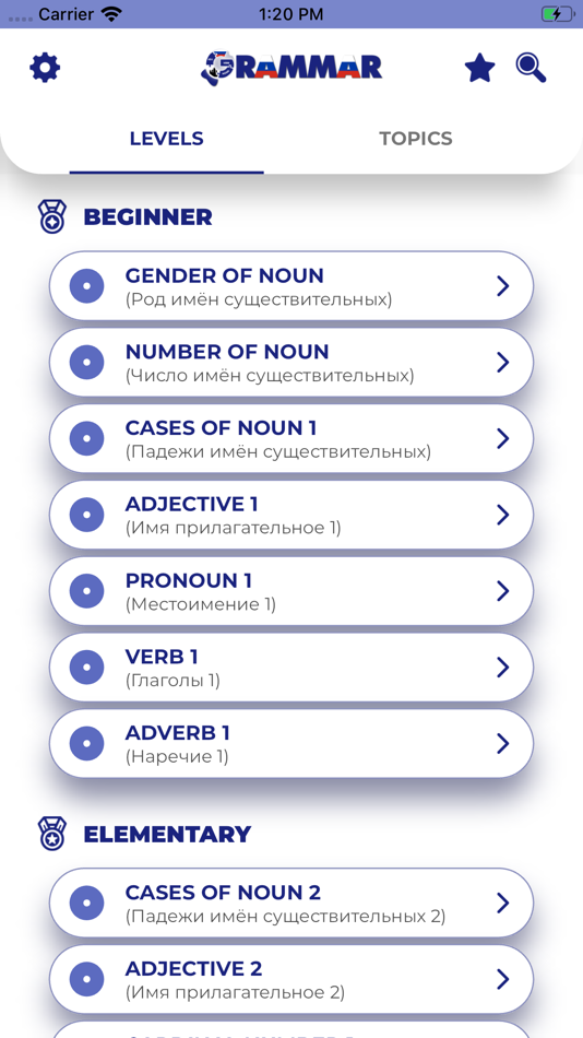#1. Russian GrammarーLessons・Tests (iOS) 由: PORO Studio