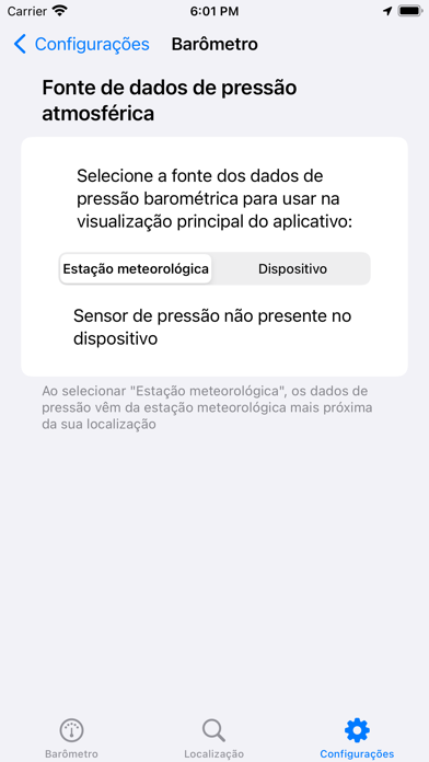 Barômetro - Pressão Aérea
