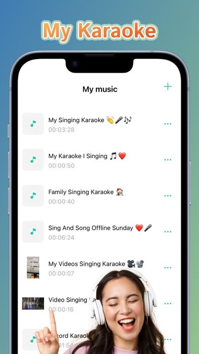 Karaoke offline music player Screenshot