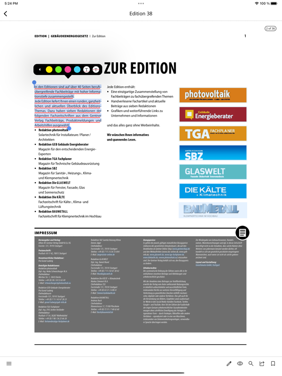 Screenshot #6 pour Gebäudetechnik E-Paper App