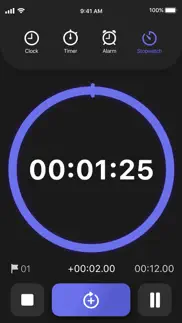 stopwatch & countdown timer iphone screenshot 2