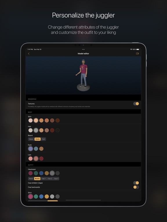 Juggle Pro - Siteswap Lab iPad screenshot 9 - Sports app