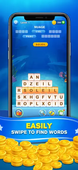 Game screenshot Word Swipe Beach : Search Game mod apk