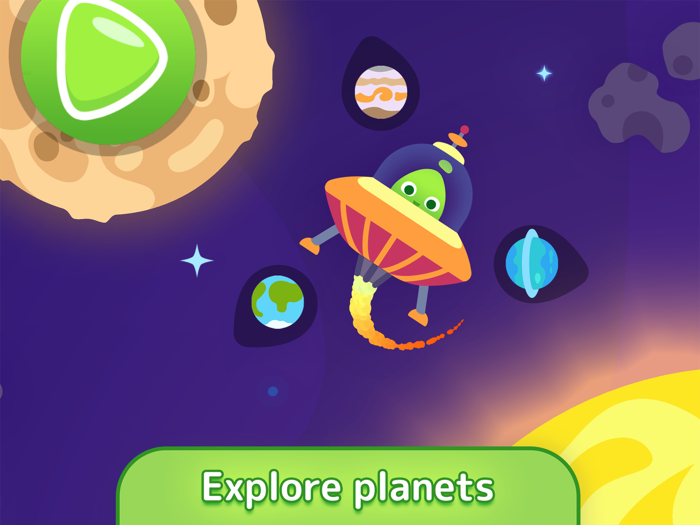 Learning kids games space