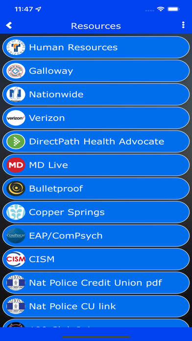 Tempe Officer's Association Screenshot