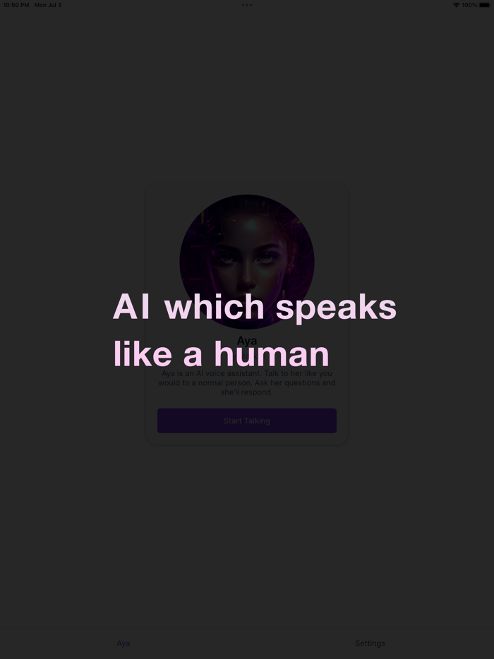 Aya – Voice AI Assistant