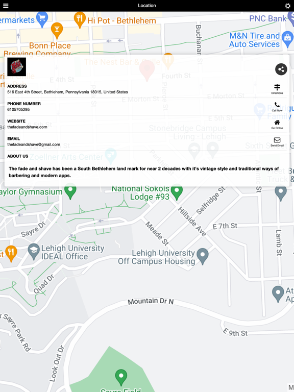 The Fade & Shave iPad screenshot 4 - Lifestyle app