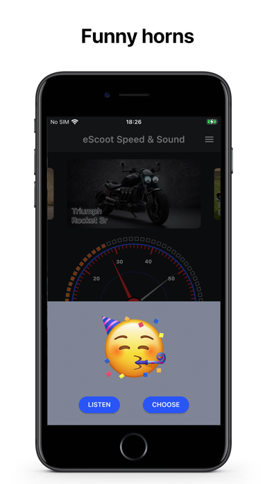 eScoot Speed & Sound Screenshot