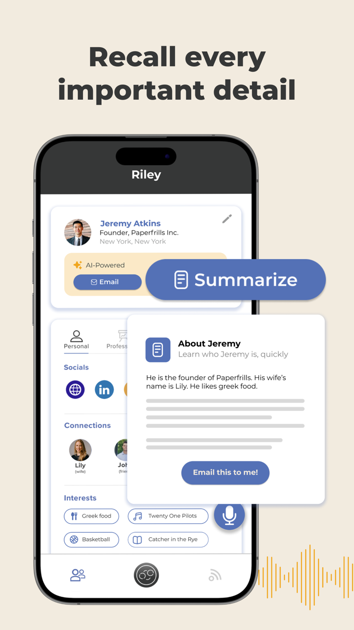 Riley AI Powered Contacts