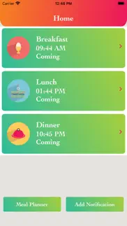 eatmeal notifier reminder iphone screenshot 1