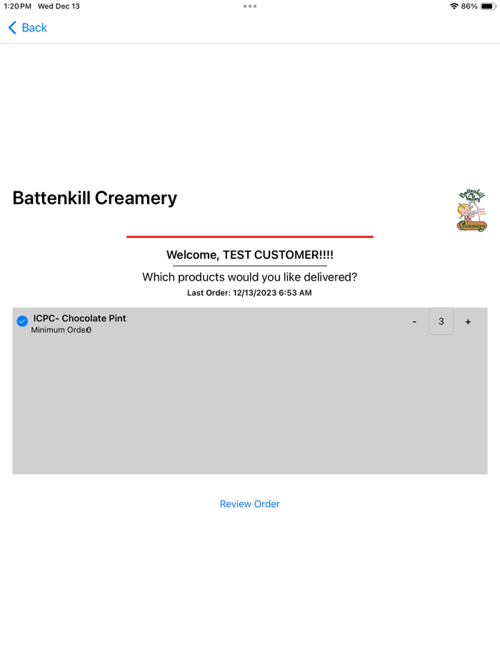 Battenkill Creamery Orders