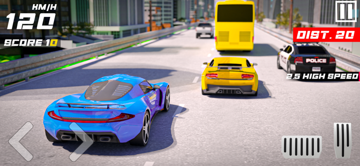 Heavy Traffic Highway Crash