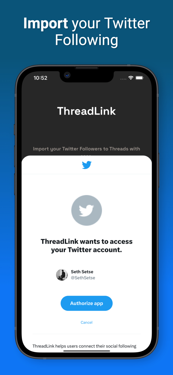 ThreadLink  Import Followers